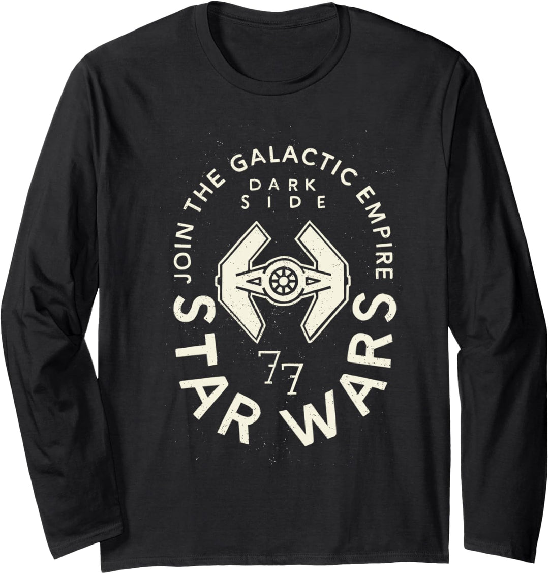 Star Wars Join The Galactic Empire TIE Fighter Poster Langarmshirt