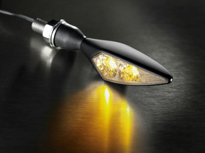 Kellermann Motorrad Blinker E geprüft micro 1000 Rhombus Extreme Blinker schwarz VR/HL