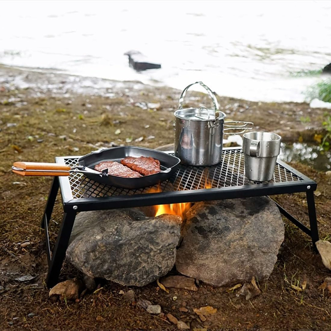 Klappbare Grilltische - Campingtische Mit Netzplatten, Tragbare Picknicktische, Metalltische, Grillt