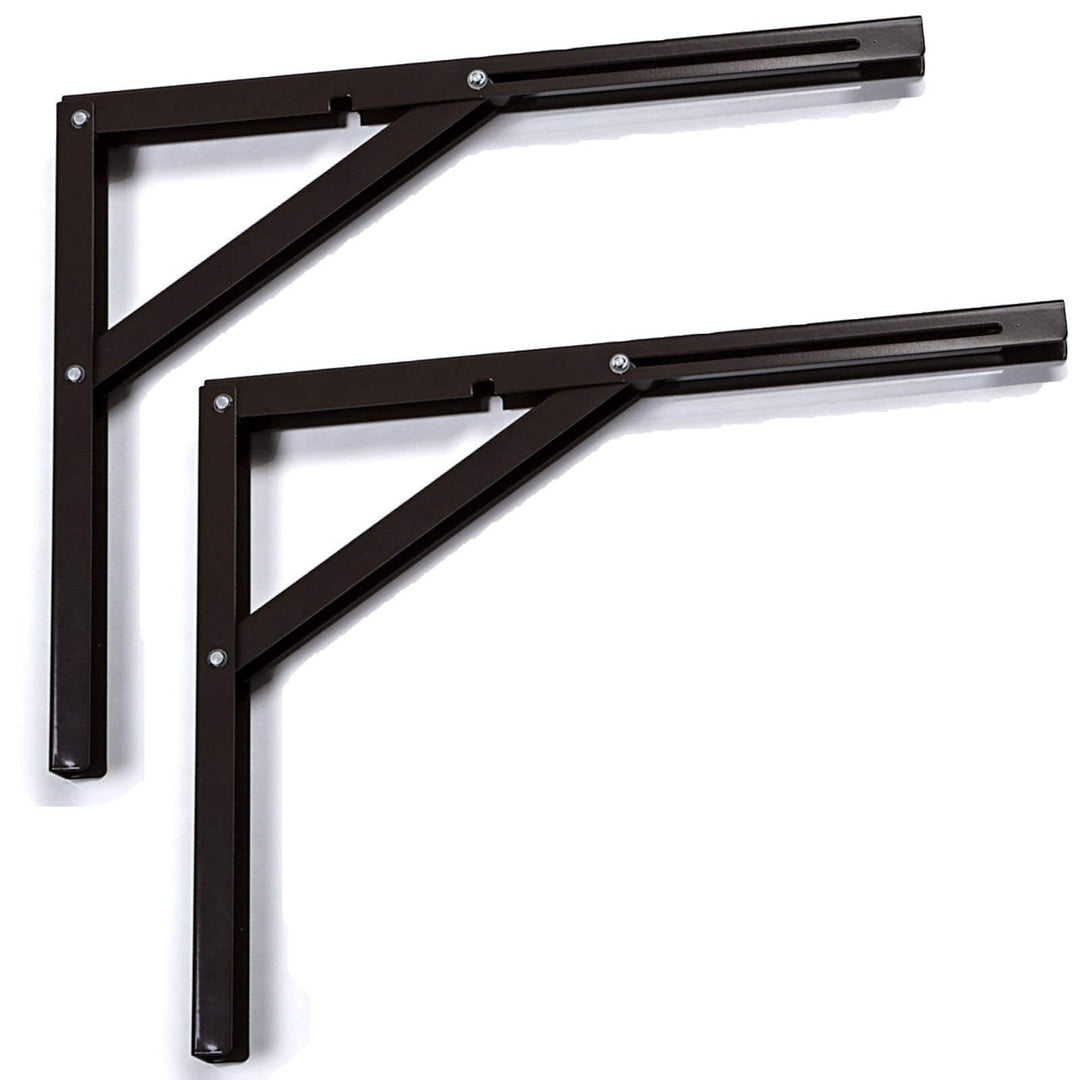 2 Stück SO-TECH® Klappkonsole Profi-Nr.1 L400 Länge: 390 mm/Höhe 300 mm braun Tragkraft 120 kg (pro