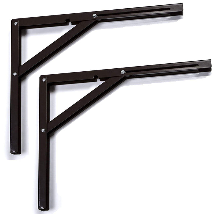 2 Stück SO-TECH® Klappkonsole Profi-Nr.1 L400 Länge: 390 mm/Höhe 300 mm braun Tragkraft 120 kg (pro
