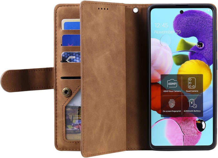 Handyhülle für Samsung Galaxy S21 FE hülle Klappbar Handytasche Schutzhülle Klapphülle mit Ständer K