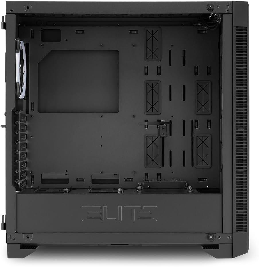 Sharkoon Elite Shark CA200M, PC-Gehäuse, ARGB, 8-Fach RGB-Steuerung, klassischer und vertikaler Graf