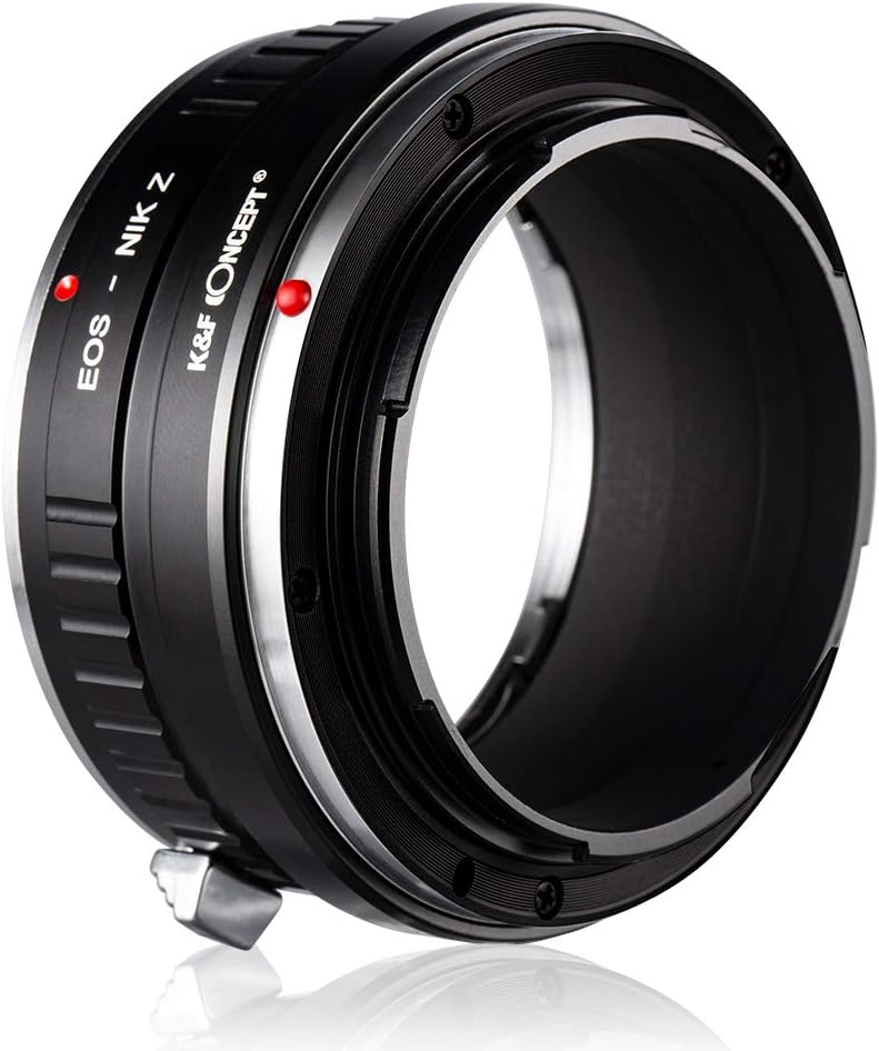 K&F Concept EOS-NIK Z Bajonettadapter Objektiv Ring für Canon EOS EF EF-S Objektiv auf Nikon Z 7 und