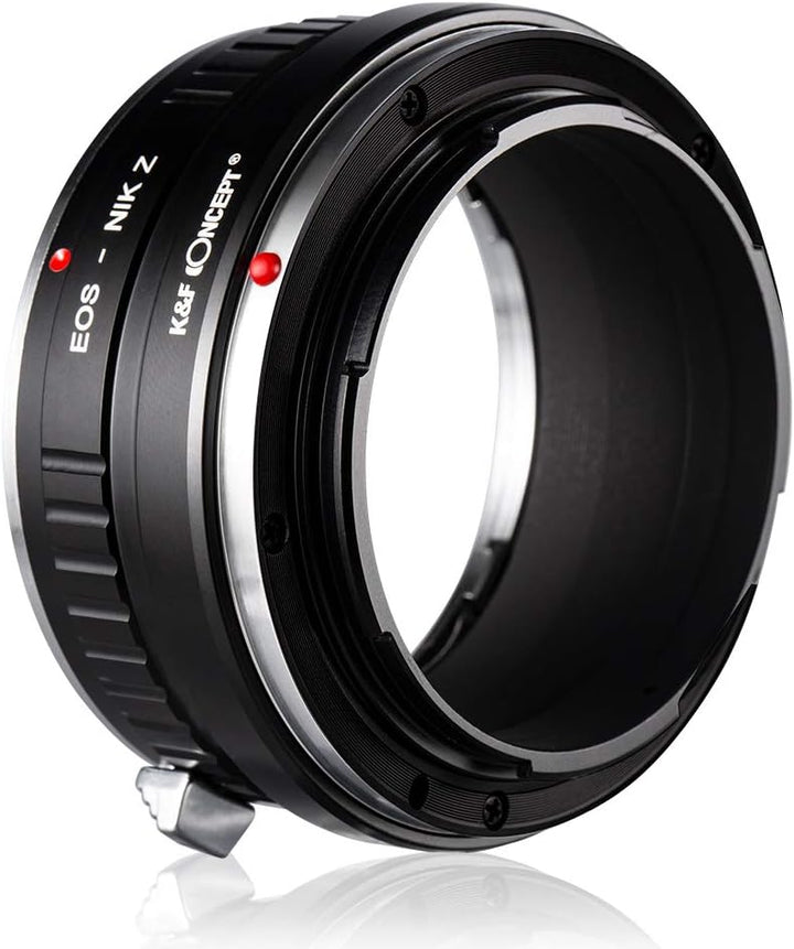 K&F Concept EOS-NIK Z Bajonettadapter Objektiv Ring für Canon EOS EF EF-S Objektiv auf Nikon Z 7 und
