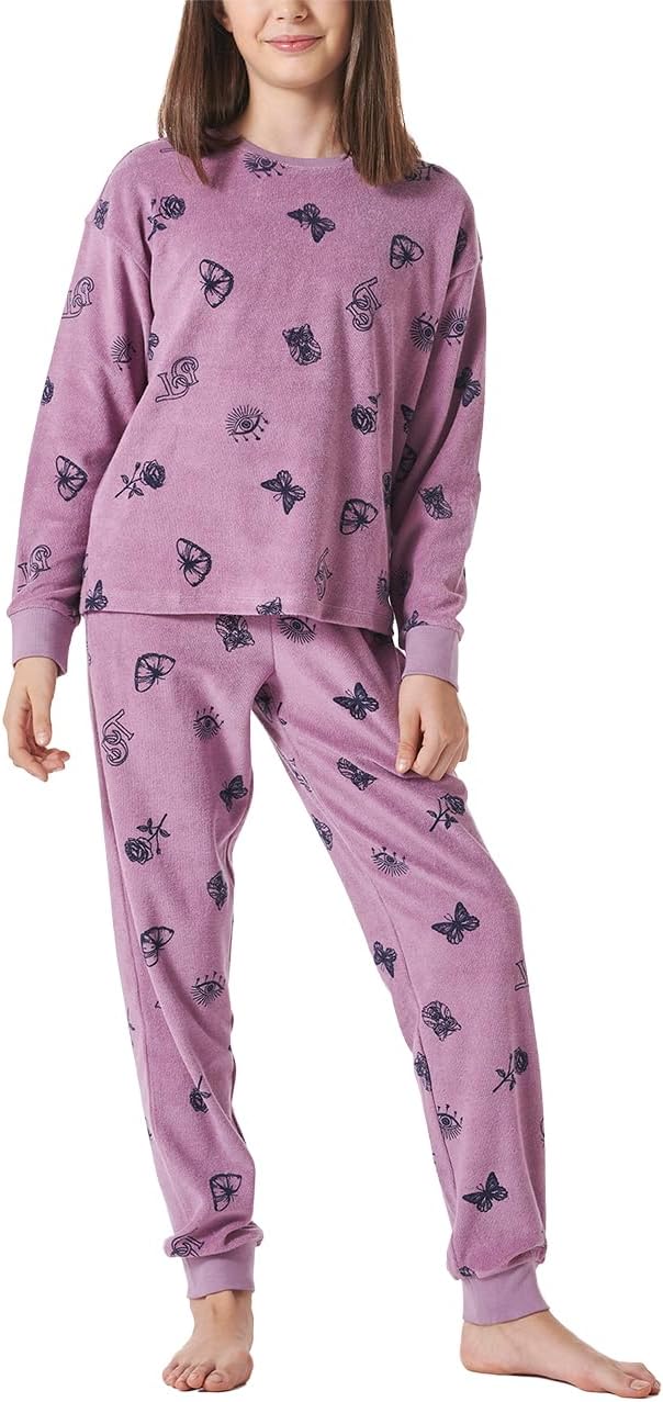 Schiesser Mädchen Pyjamaset 140 Mauve_181978, 140 Mauve_181978
