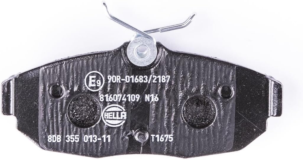 HELLA PAGID 8DB 355 013-111 Bremsbelagsatz - T1675 - Dicke/Stärke: 17.3mm - Bremssystem: Lucas - nic