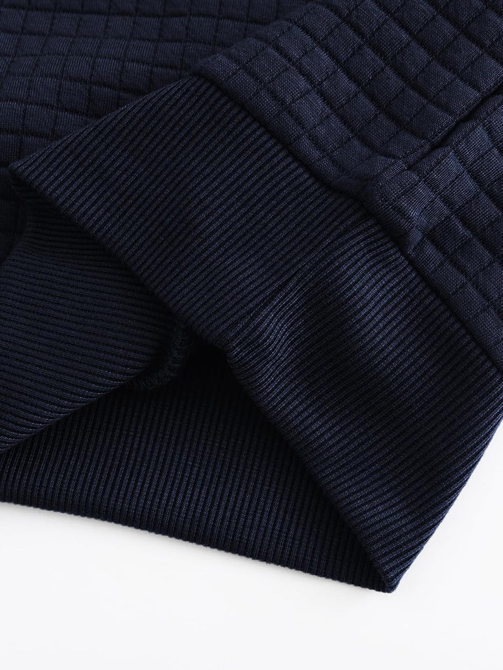 YuKaiChen Herren Kapuzenpullover Casual Langarm Karierten Kordelzug Jacquard Hooded Sweat mit Fleece