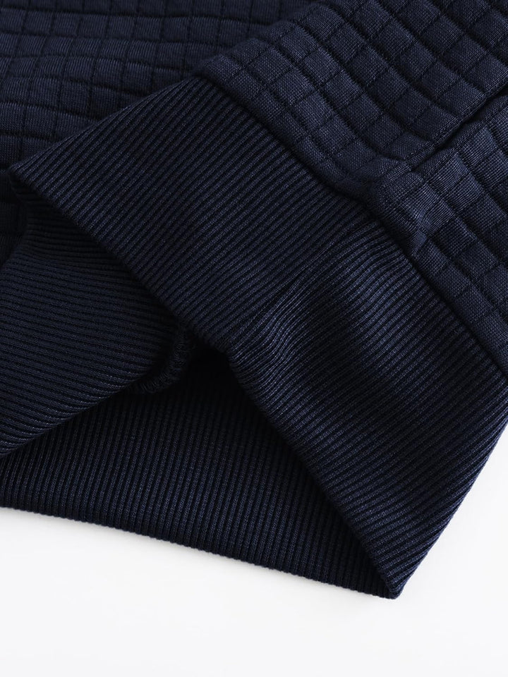 YuKaiChen Herren Kapuzenpullover Casual Langarm Karierten Kordelzug Jacquard Hooded Sweat mit Fleece