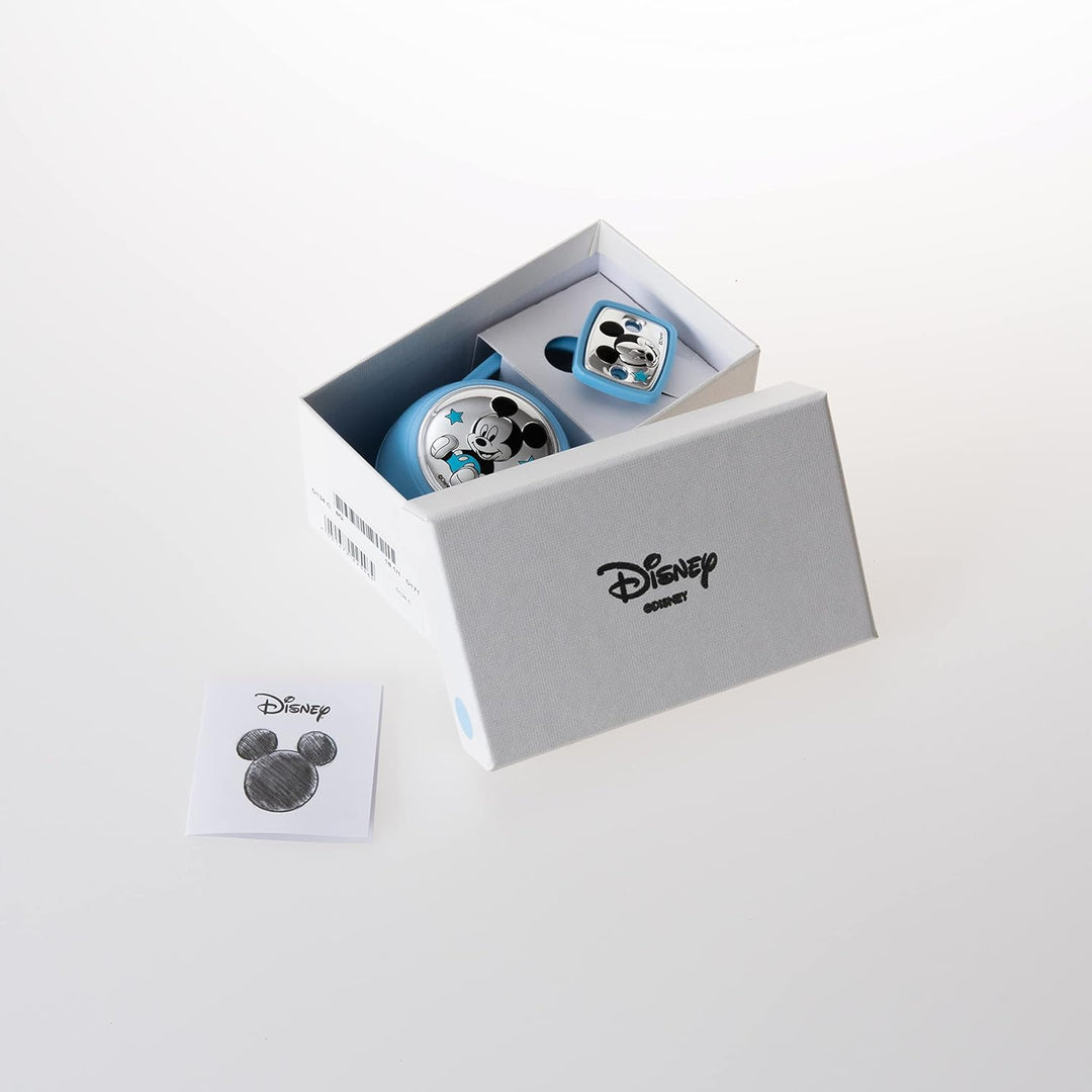 Disney Baby - Schnullerkette mit clip und Schnullerbox in Silber - perfekt als Geschenkidee zur Tauf