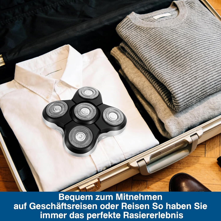 RX5 Ersatzkopf für Balder Pro Rasierer – Kompatibel mit XR7000/XR1500/XR1501, Glatzen Rasierer Herre