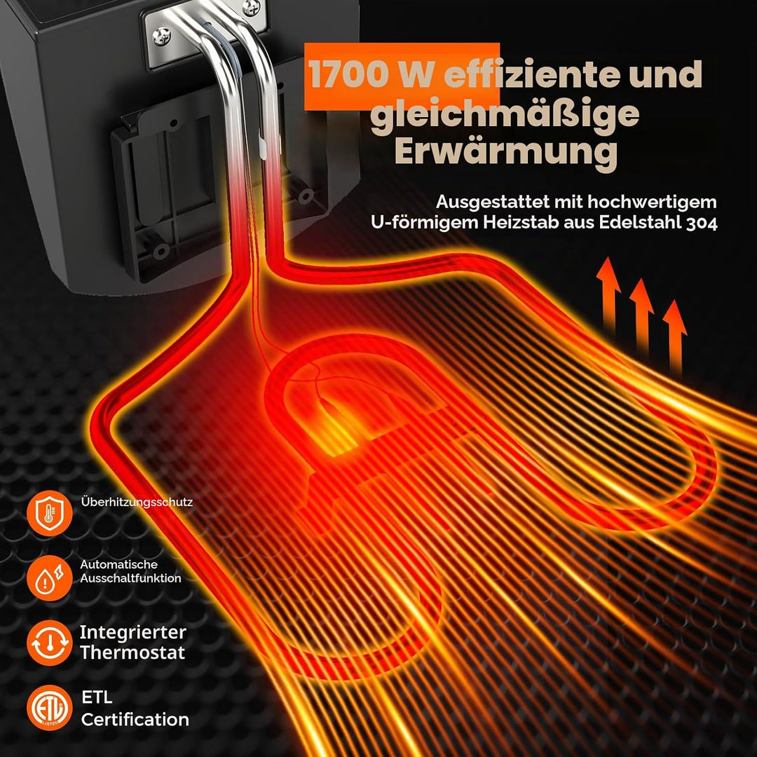LIFEZEAL Elektrische Fritteuse 5L, Doppel Ölfritteuse mit Sichtfenster, 1700 W Fettfriteuse mit eins