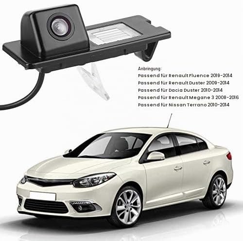 Tbest Rückfahrkamera, CCD, HD, IP68, wasserdicht, 170 Grad, Weitwinkel, für Nummernschildbeleuchtung