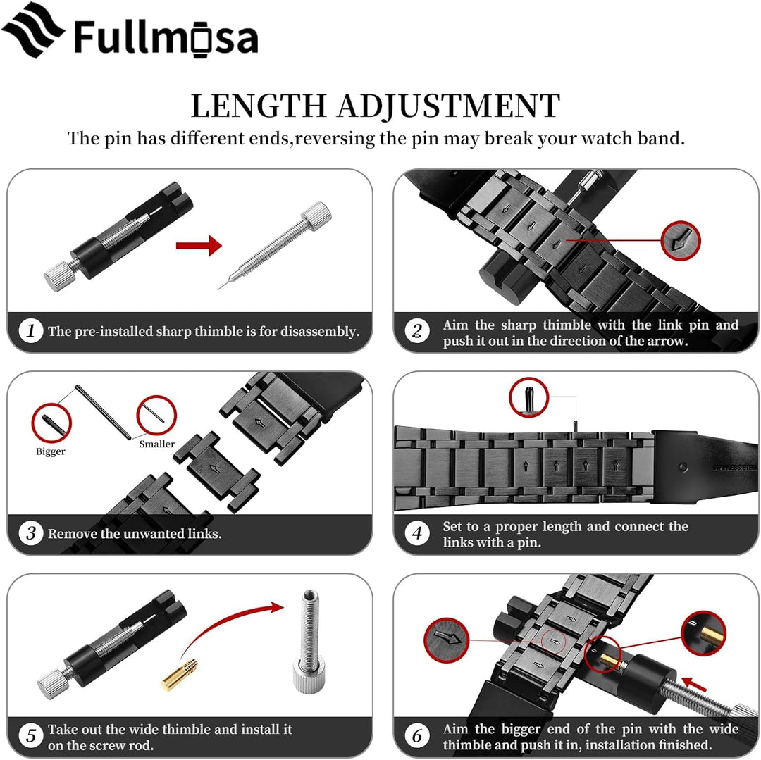 Fullmosa Kompatibel mit Apple Watch Armband 45mm 44mm 42mm Series 9 8 7 6 Series SE 5 4 3 2 1, Edels