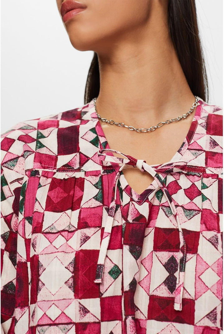 ESPRIT Damen Kleid 36 663/Pink Fuchsia 4, 36 663/Pink Fuchsia 4