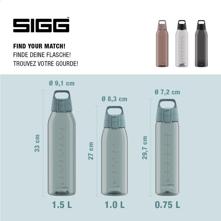 SIGG - Tritan Trinkflasche - Total Color ONE - Für Kohlensäurehaltige Getränke Geeignet - Spülmaschi