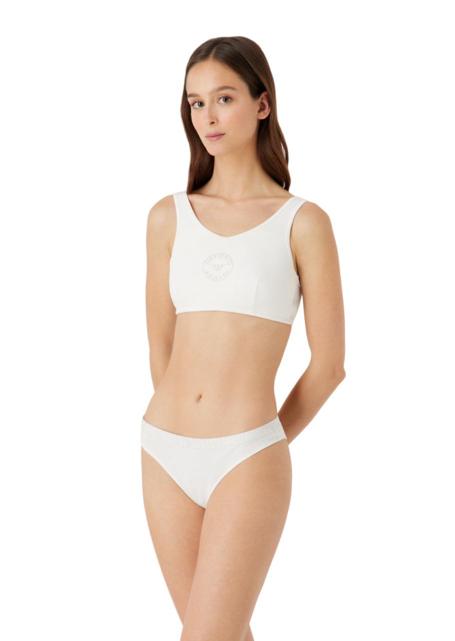 Emporio Armani Damen 2-Pack Brief Unterwäsche (2er Pack) XL Cream, XL Cream