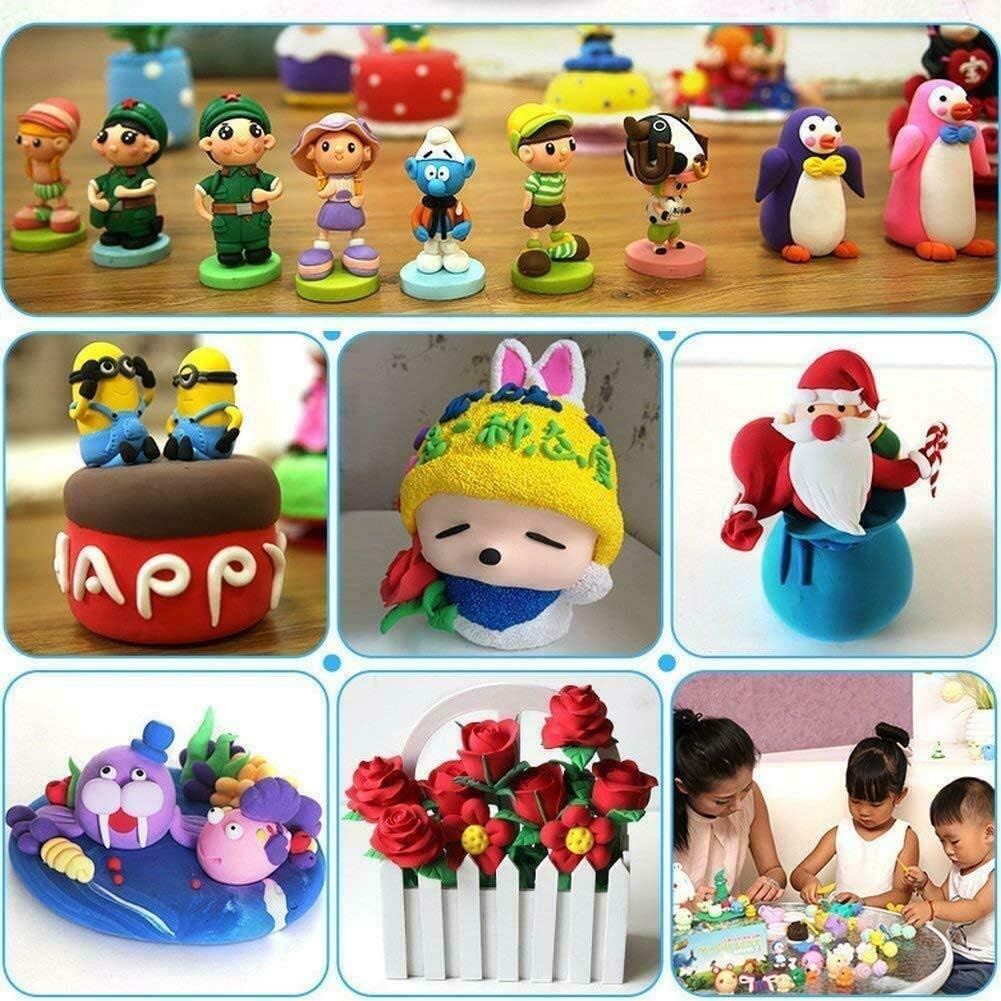 36 Farben Lufttrockener Ton, ultraleichter Modellier-Ton, LCHM Magic Clay DIY Kreativer Modellierung