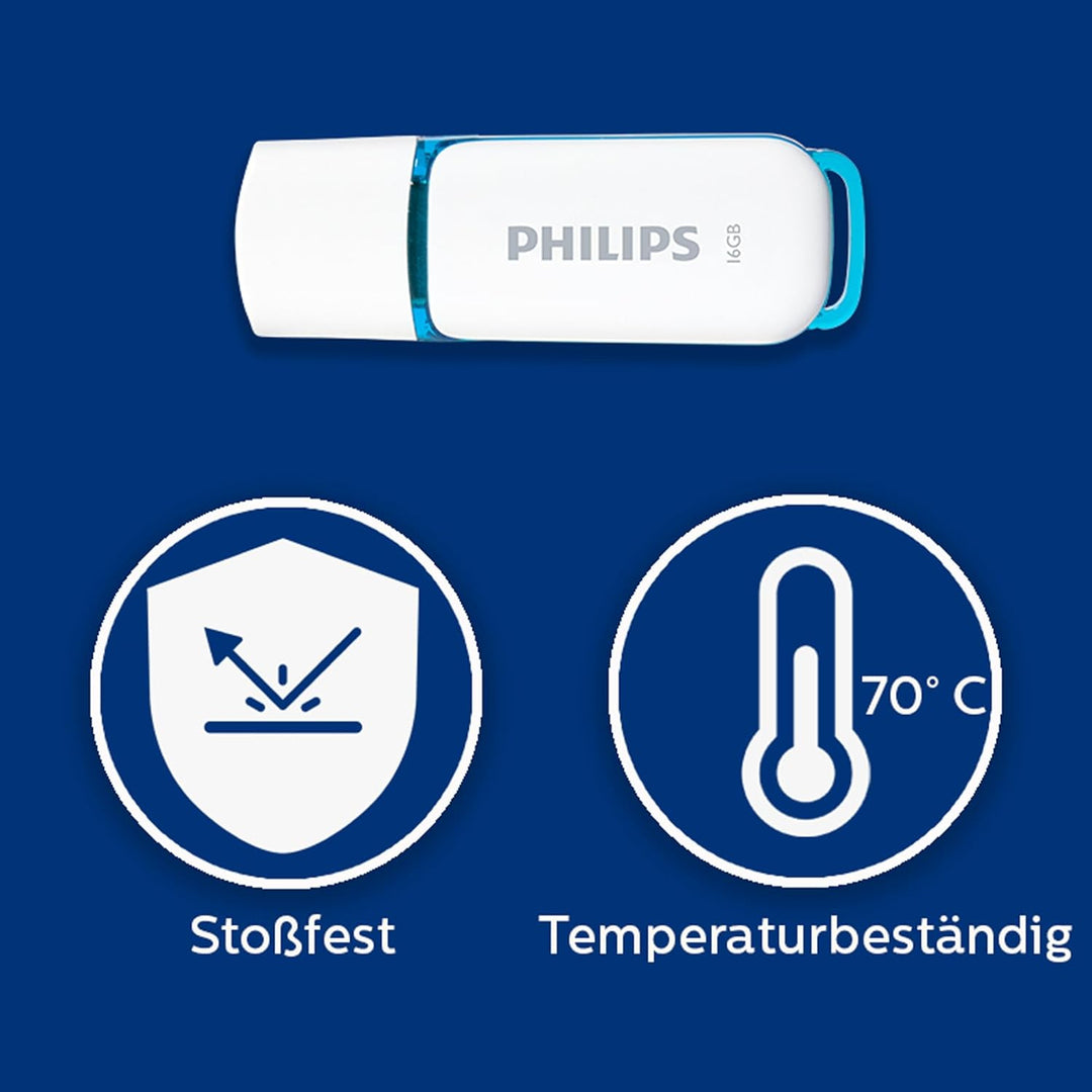 Philips Snow Edition 2.0 USB-Flash-Laufwerk USB-Stick 10x 16GB für PC, Laptop, Computer Data Storage
