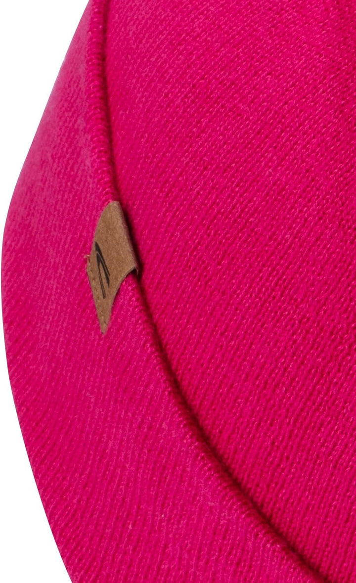 camel active Damen Strickmütze aus Reiner Baumwolle Einheitsgrösse Magnolia, Einheitsgrösse Magnolia
