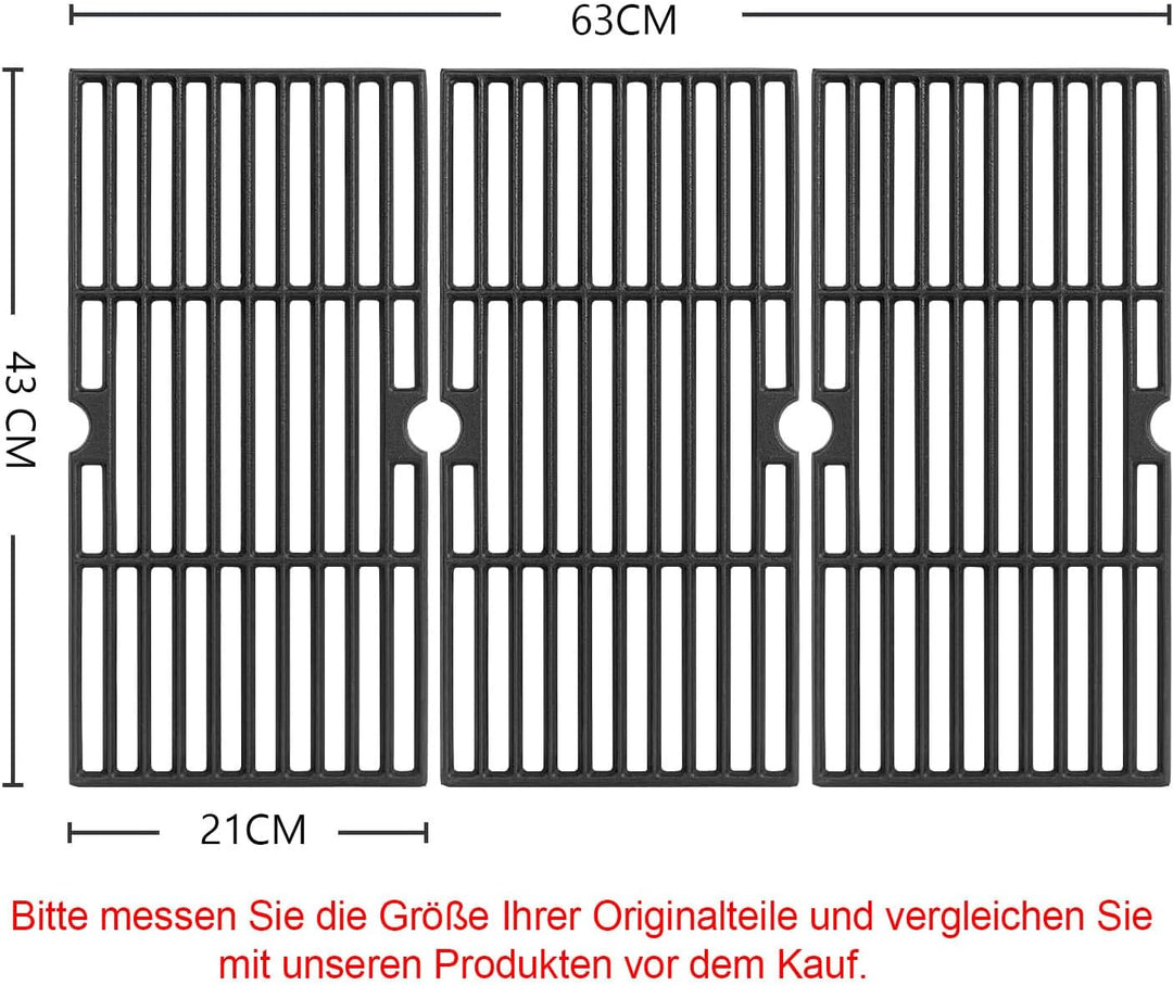 Gusseisen Grillrost für Enders Boston 3,43CM Grillroste Ersatzteil Enders Monroe Pro 3,Charbroil Adv