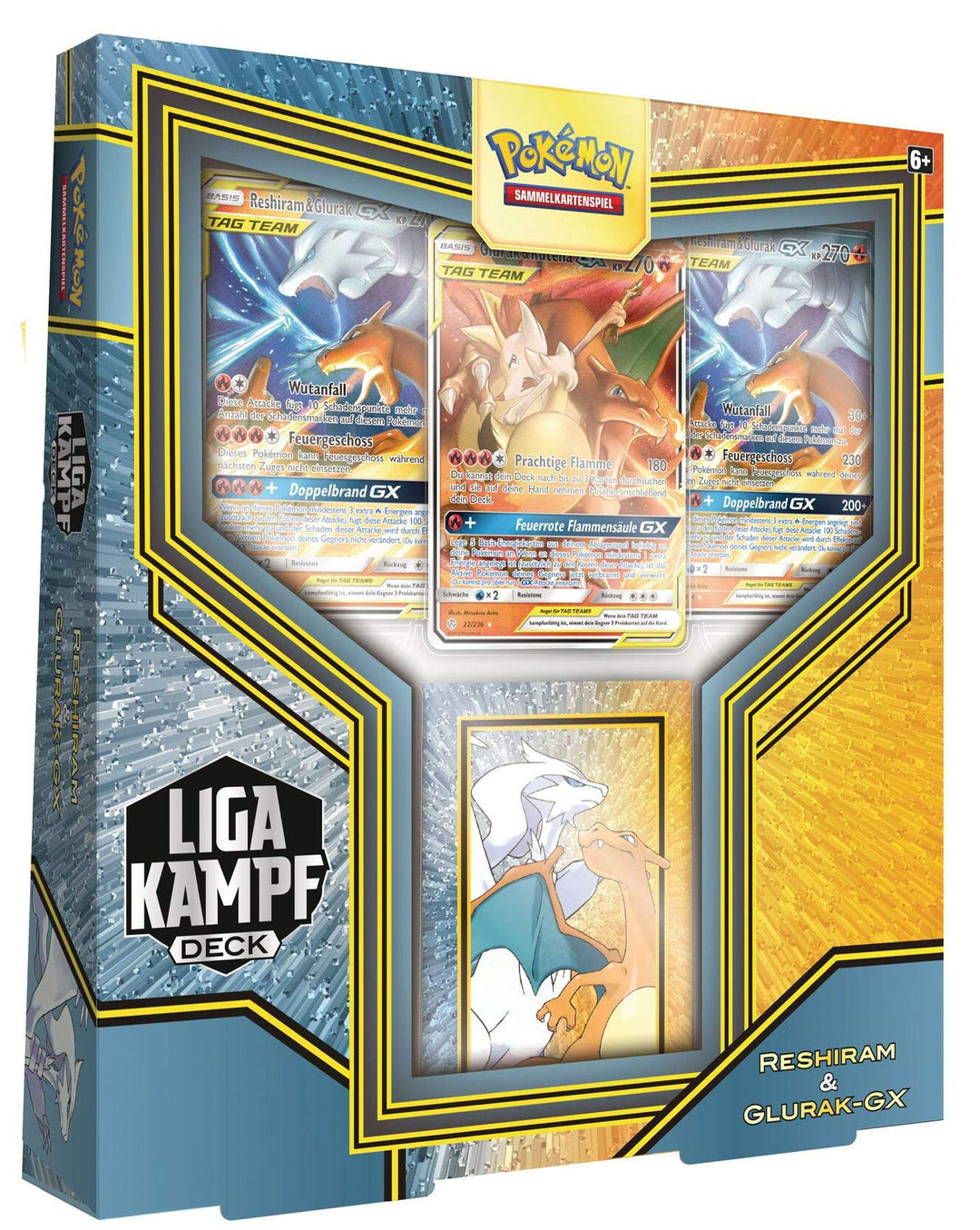 Pokêmon Pokémon-Sammelkartenspiel: Liga Kampfdeck Reshiram & Glurak GX - Neu & OVP - Deutsch