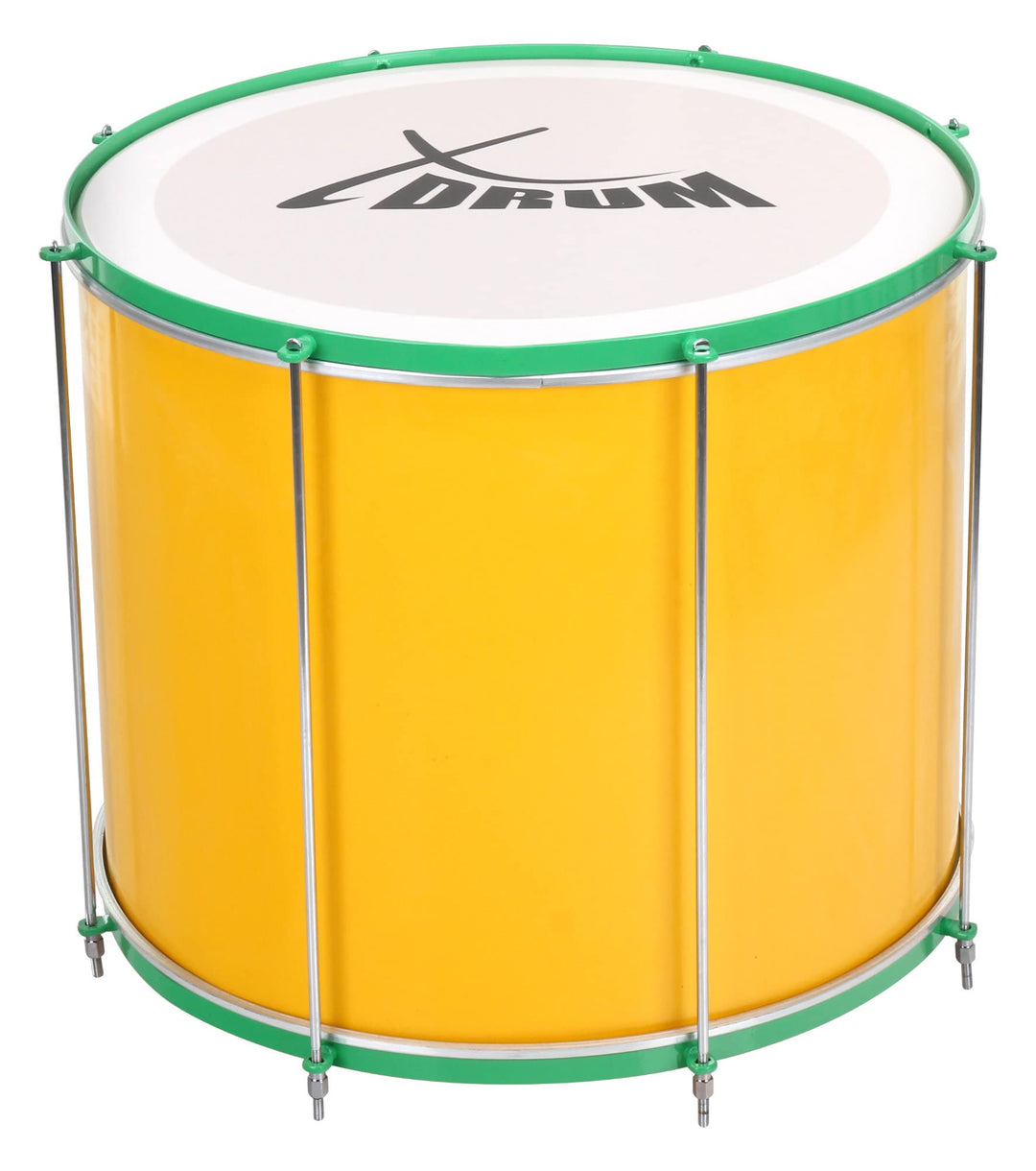 XDrum SSD-2016 Surdo Samba Trommel - brasilianische Basstrommel - Kessel aus Aluminium - 8 Stimmschr