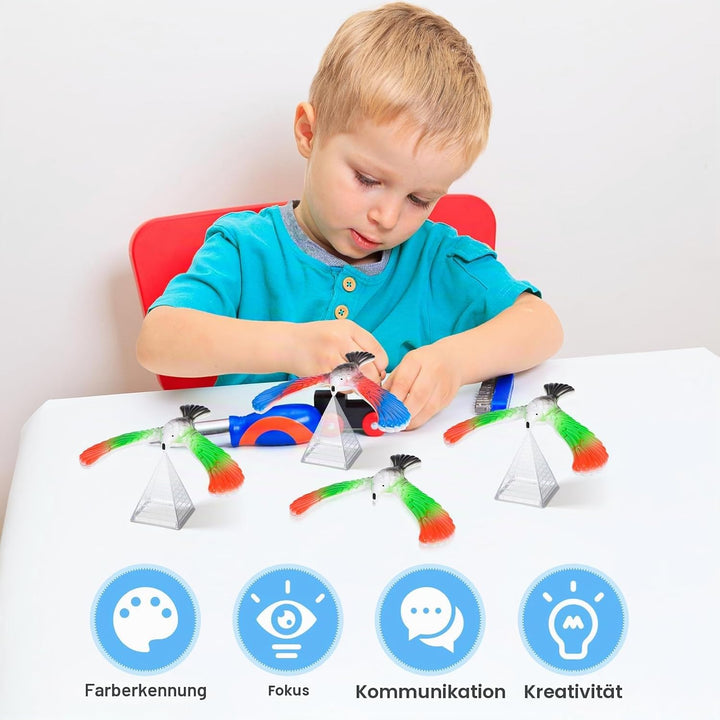 jojofuny 10 Stücke Schwebevogel Kinder Balance Vogel: Finger Balance Eagle Magical Physik Spielzeug