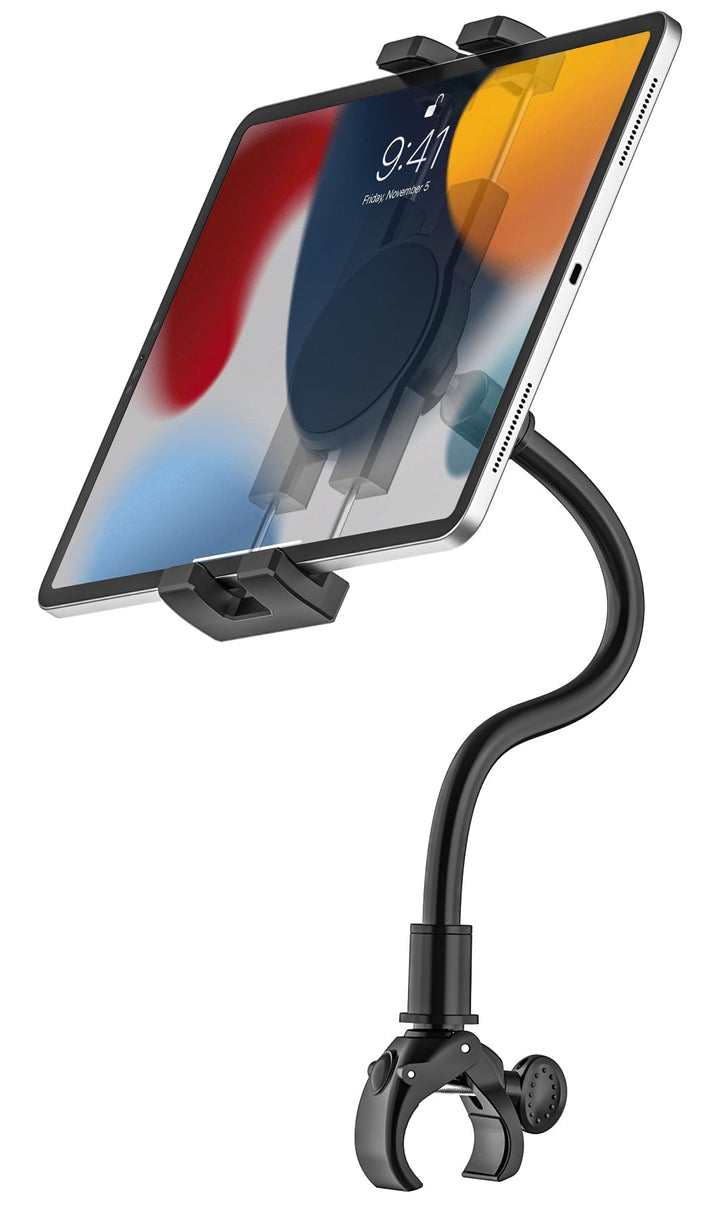 Oilcan Crosstrainer Tablet Halterung, Hometrainer Fahrradhalterung Tablet mit Verstellbare Lang Schw