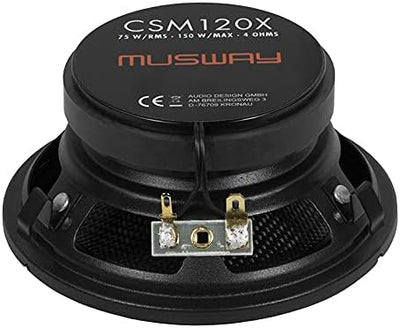 Musway CSM120X W124-12cm Koax Lautsprecher | ideal für Mercedes Benz W124