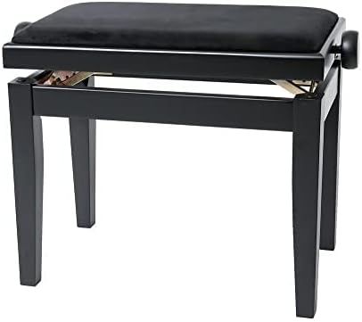 GEWA Pianobänke, Pianostuhl Deluxe schwarz hochglanz Schwarz Hochglanz Deluxe, Schwarz Hochglanz Del