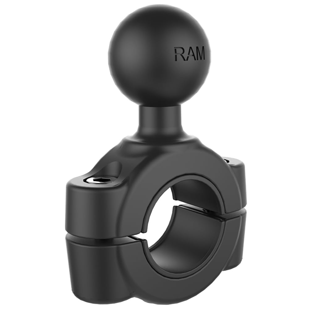 Ram Mount RAM-B-408-75-1U Aluminium Drehmoment Mittel Schienenbasis, Grösse B, Schwarz