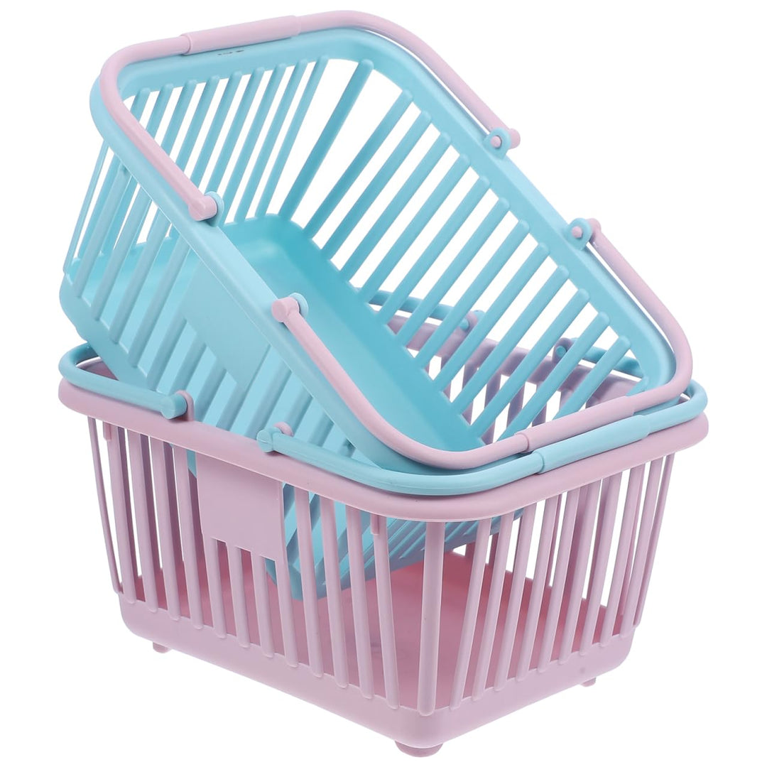 ibasenice Mini Einkaufskorb Für Kinder 16X13X8 Cm Handlicher Aufbewahrungskorb Aus Robustem Material