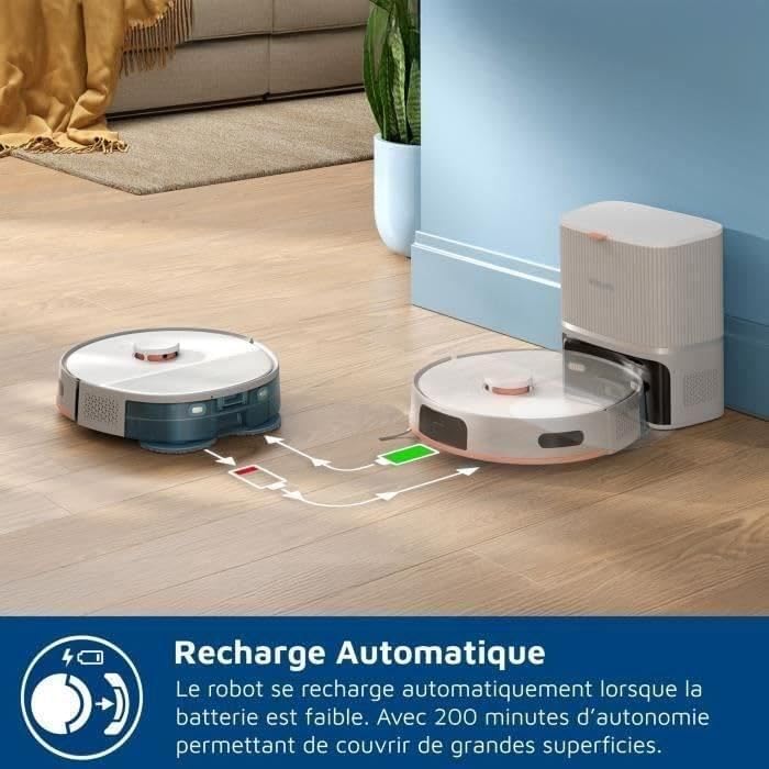 Philips Homerun 5000 Series Saug- & Wischroboter, Doppelter Wischmopp, 10.000Pa Saugkraft, Auto-Entl