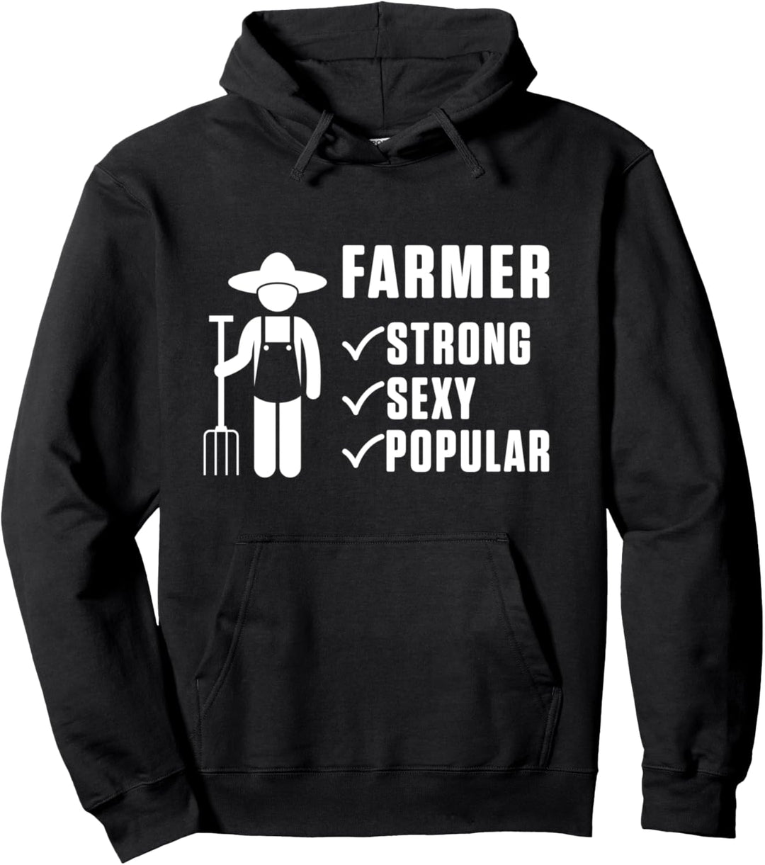 Bauer Landwirt Stark Sexy Beliebt Landwirtschaft Geschenk Pullover Hoodie
