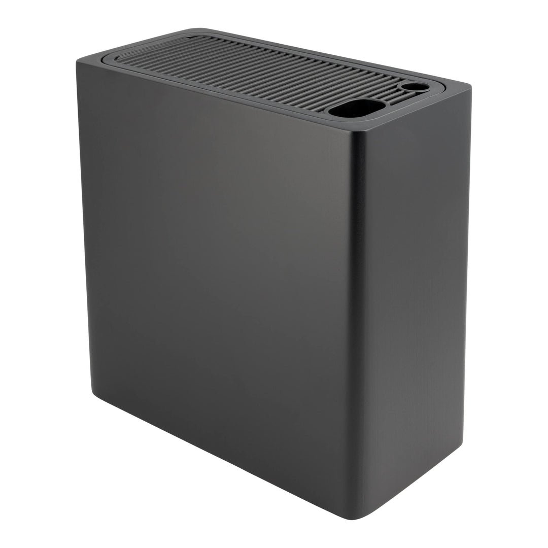 Rockingham Forge Universal-Messerblock, extra grosser Aufbewahrungsblock mit 28 Schlitzen, schwarz,