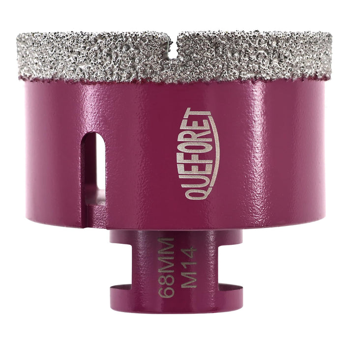 Diamant Fliesenbohrer 68mm x M14 - Bohrkrone für Fliesen Keramik Porzellan Marmor Granit, für Winkel