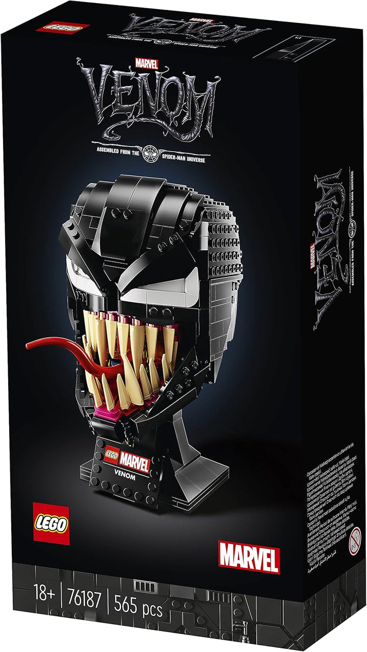 LEGO 76187 Marvel Spider-Man Venom Maske Bauset für Erwachsene, Fanartikel, Geschenkidee für Sammler