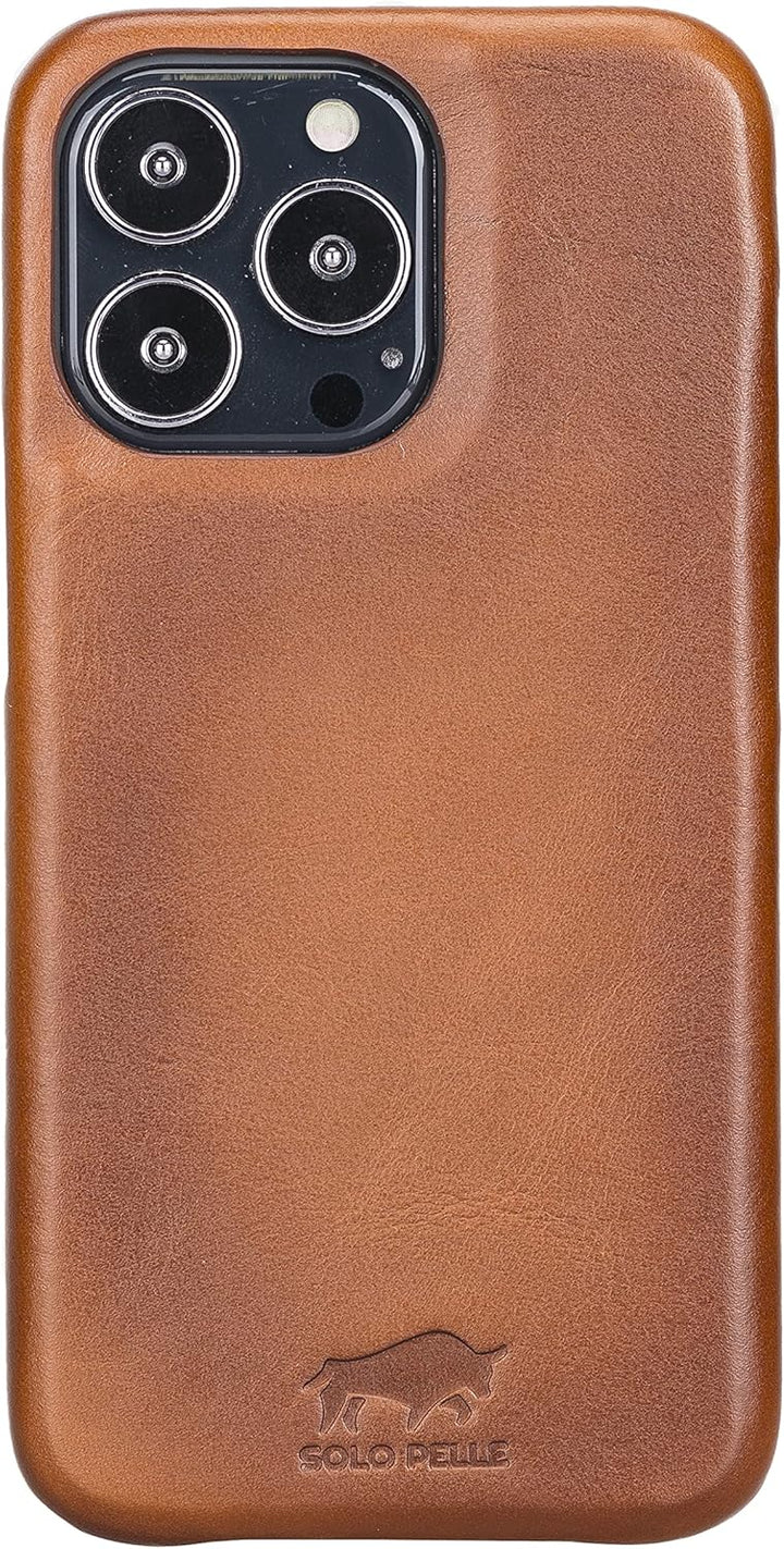Solo Pelle Lederhülle für das iPhone 13 Pro in 6.1 Zoll Princeton Case Leder Hülle Ledertasche Backc