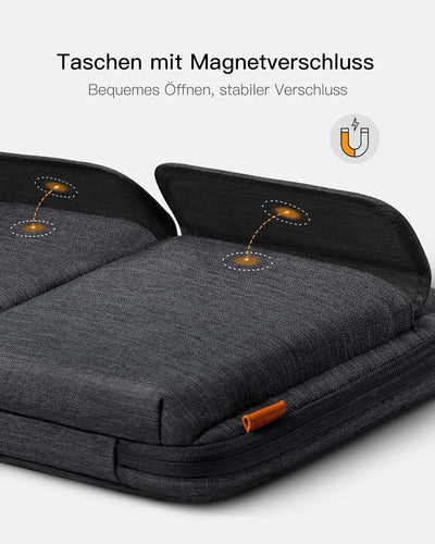 Inateck 360° Rundumschutz Laptoptasche Hülle Schultertasche Kompatibel mit 15,3 Zoll MacBook Air M3