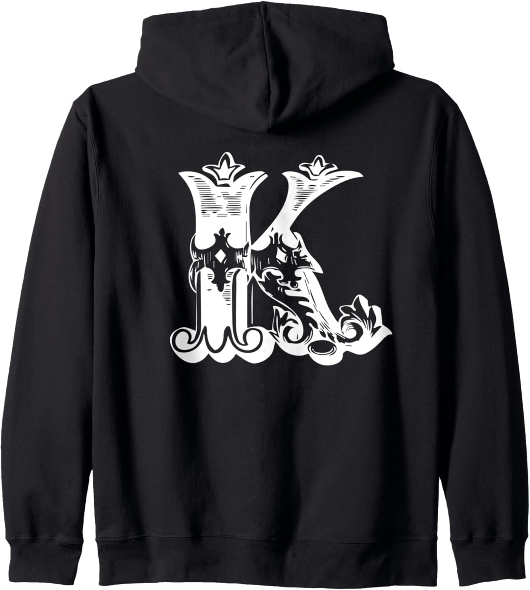 Buchstabe K KING QUEEN Partnerlook Paar Liebe Valentinstag Kapuzenjacke