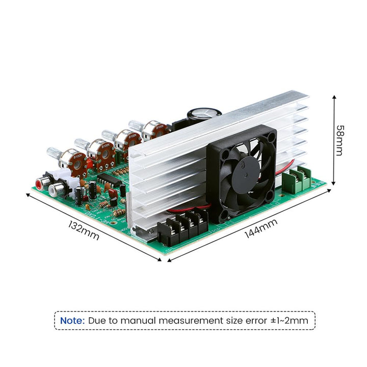 AC18-24V 2.1-Kanal-Hochleistungsverstärkerplatine Subwoofer DIY Fertige Endstufe Board