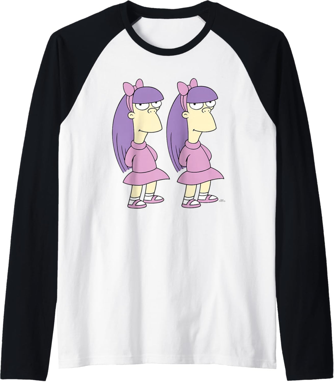 The Simpsons Sherri and Terri Twins Raglan
