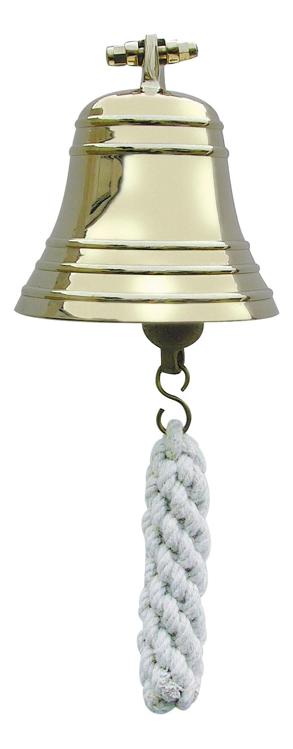 Schiffsglocke schwere Variante Wandglocke Messing Ø=10cm Sea-Club