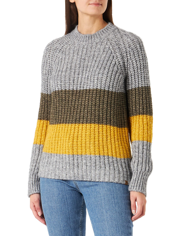 camel active Damen Pullover M Light Grey, M Light Grey