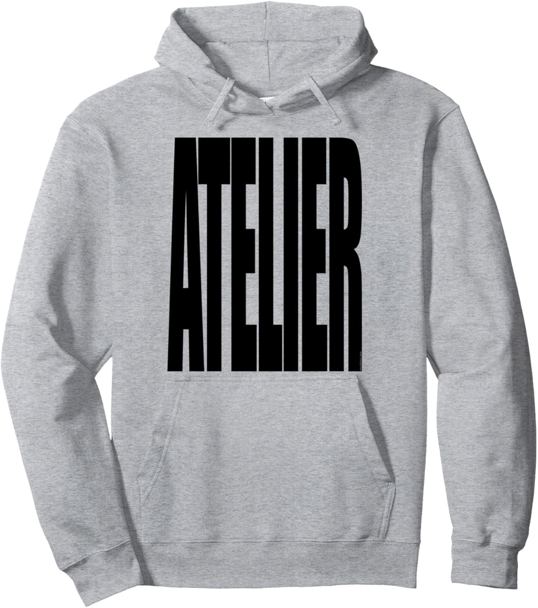 ATELIER black Pullover Hoodie