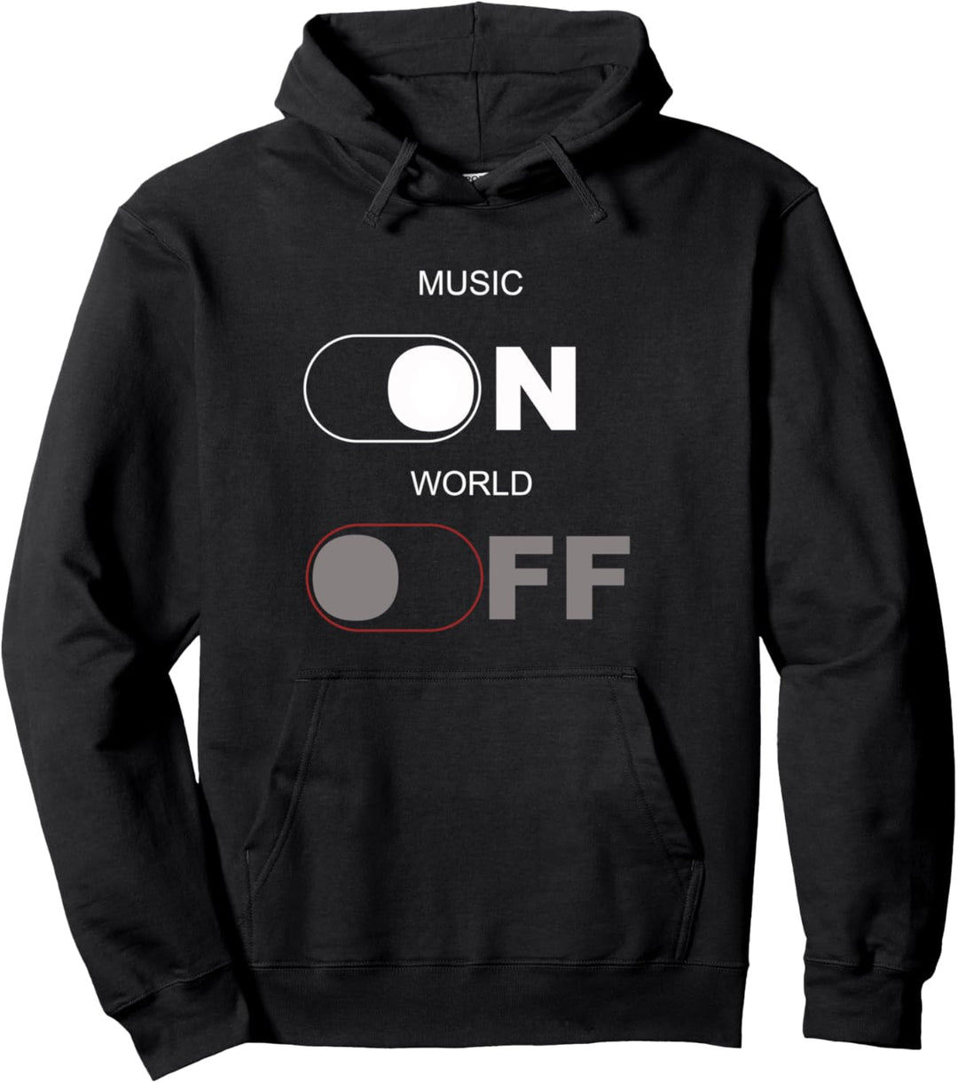 Musik ON World Off, Fun Music Lover und Musikproduzent Pullover Hoodie
