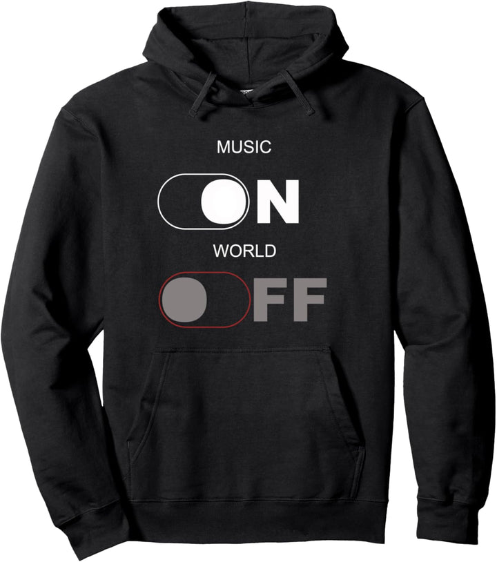 Musik ON World Off, Fun Music Lover und Musikproduzent Pullover Hoodie