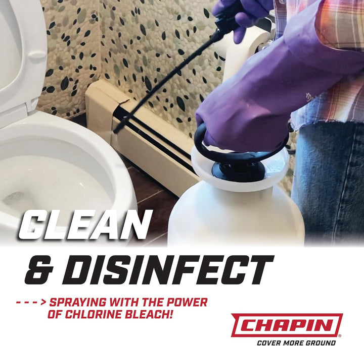 Chapin International Chapin 20074 Bleichmittelsprüher, Bonus-Sprühschutz, durchscheinendes Weiss
