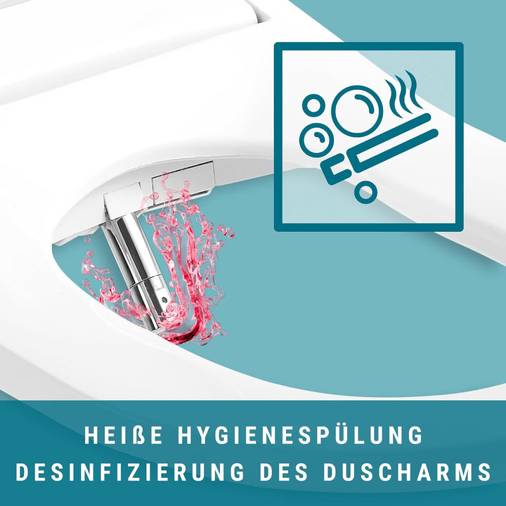 MEWATEC Ohio O800 Dusch Bidet Sitz | Smart Toilette | mit dem stärkstem Wasserdruck aller Zeiten | e